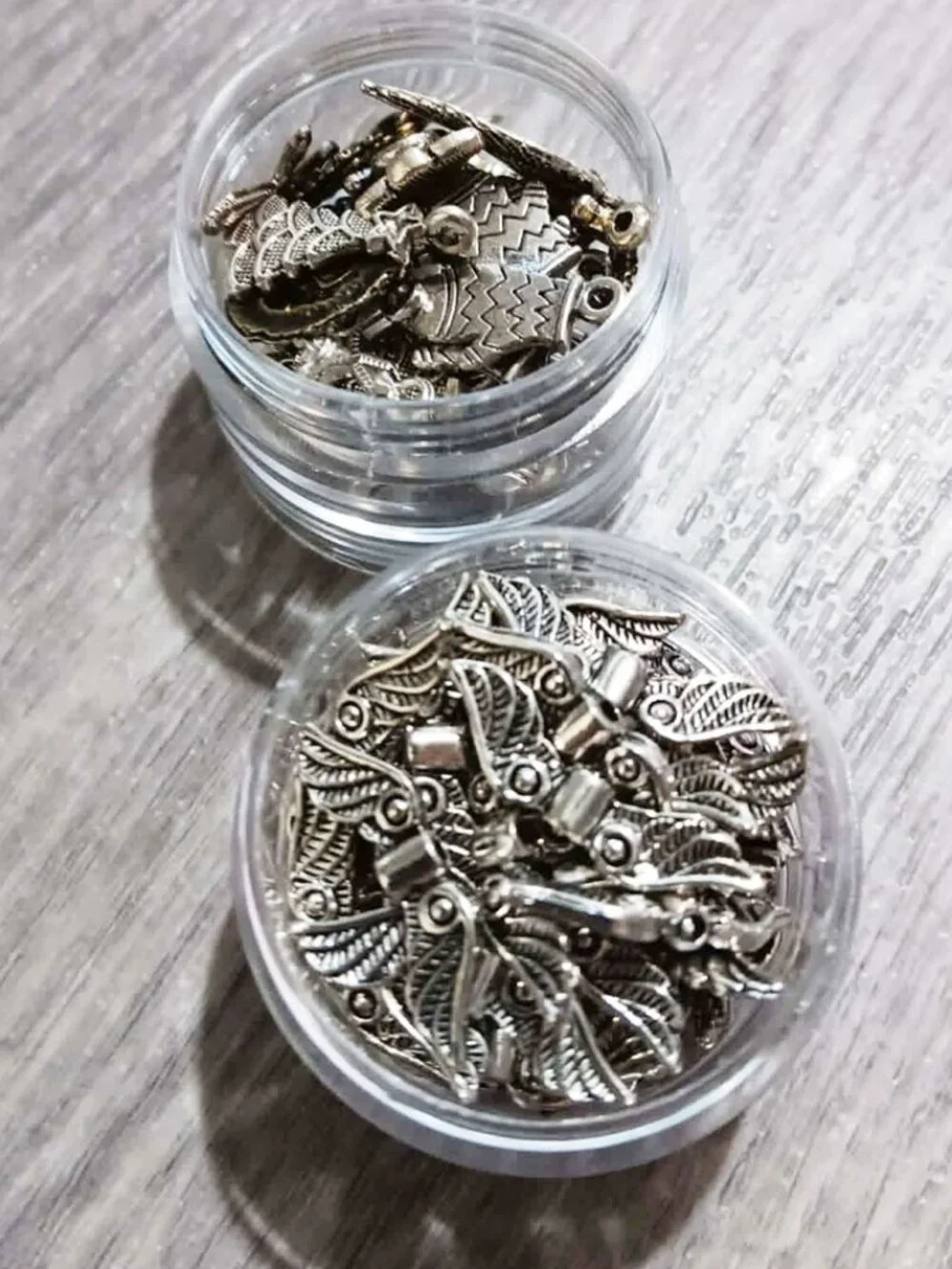 Bulk Lot of Glass Beads and Charms